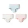 Calcinhas de Algodão para Meninas Balabala, Tamanhos Pequeno, Médio e Grande, Shorts Triângulo Infantil, Forro 100% Algodão na Virilha, Não Apertam, Pacote com Três, Estilo Fino para o Verão