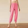 Calça de moletom casual solta fina com cordão em nova combinação de cores, roupas de treino, roupas de trabalho, amarrada no tornozelo, para corrida, esportes, secagem rápida, calça de yoga