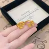 Nova Joia de Moda de Nicho Estilo Xiaohongshu Anel de Flor Dourada Romântica Trevo Joias Estilo Chinês Novo Luxo Acessível