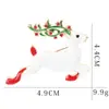 Broche Navideño de Dibujos Animados a la Moda, Aleación Versátil Europea y Americana con Pedrería, Broche de Árbol de Navidad de Halloween, Disponible en Stock Transfronterizo