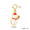 Colgantes de Joyería Transfronterizos Colgantes Navideños DIY Colgantes Lindos Accesorios Acero Inoxidable Chapado en Oro de 18K Accesorios de Joyería