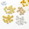 Cuentas Antiguas Color Dorado, Cuentas con Esquina Cortada, Copo de Nieve, Espiral, Cuentas Planas, Cuentas de Calabaza, Separadores, Accesorios para Joyería con Cuentas