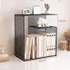 Estantería de escritorio Estante de almacenamiento para escritorio Estante de almacenamiento de archivos para escritorio de oficina Gabinete de capas de múltiples niveles para niños y estudiantes
