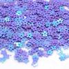 Lentejuelas de copo de nieve de color láser de PVC de 4 mm para bricolaje hecho a mano, material para uñas, slime, joyería, 1 kg