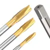 Machos de Máquina Recubiertos de Titanio, Puntas de Roscado de Acero Inoxidable, Machos de Ranura Recta, Brocas de Roscado Especiales M2M3M4M5M6M8