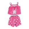 Ropa para Muñeca Shifu Americana de 18 pulgadas Conjunto de Shorts con Tirantes Ropa para Muñeca American Girl Ropa de Disfraz para Muñeca