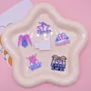 Nuevo estuche de teléfono deportivo broche pasador plano accesorio DIY decoración caricatura gimnasia PVC parche adhesivo suave