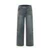 STIWAUP Primavera y Otoño Nuevo Estilo Americano Vibe Retro Moda Jeans de Pierna Ancha para Mujer Pantalones Rectos Holgados K664