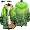 Chaqueta Transfronteriza de Estilo Nuevo con Patrones Multicolor, 13 Elementos, Cremallera, Cárdigan con Capucha, Abrigo de Algodón Polar Engrosado de Invierno con Forro Amarillo