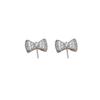 Arete de Plata S925 con Forma de Lazo Distinctivo Pin para Oreja Femenino Zhao Liying 8-10 Pendientes de Perla Accesorios diy 1024