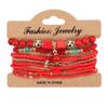 Pulsera Europea y Americana Bohemia Hecha a Mano Mix and Match Cuentas de Arroz Multicapa para Mujer Pulsera de Cuentas Joyería Joyería Transfronteriza