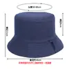 Sombrero de pescador al por mayor logo personalizado protector solar parasol sombrero tipo cuenca placa ligera color sólido algodón sombrero publicitario copa plana