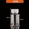 Atacado de fábrica 50 100ml frasco de boca larga boca grande frasco PET frasco com lacre de cápsula embalagem sólida frasco de plástico