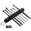 Conjunto de Seis Peças de Palitos de Orelha Dourados em Aço Inoxidável Artefato para Limpar Orelhas Pinças para Remover Cera de Ouvido Conjunto de Ferramentas Portáteis Domésticas para Limpar Orelhas