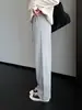 Gran valor~ ¡Simple y fácil de usar! Pantalones largos relajados, holgados, adelgazantes, casuales, elásticos de cintura alta para mujer, Primavera 26 H080802