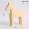 Adorno de Caballo Rojo de Lujo Ligero Estilo Europeo, Regalo de Boda, Caballo de Madera Dala Nórdico Pintado a Mano, Decoración Creativa para el Hogar para Atraer Riqueza