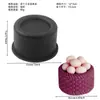 Variedad Negra de Moldes Cóncavos de Silicona para Pasteles Mousse Cuadrado Triángulo Corazón Estrella Flor Cóncava Postre Francés