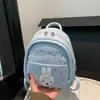 Mochila doce de coelho 2026 versão coreana transfronteiriça com padrão de bolinhas e estrelas moderno, requintada, elegante, super fofa