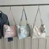 Bolso Cuadros de Gran Capacidad para Mujer 2026 Primavera Nuevo Estilo Coreano Nicho Bolso Tote Cuadros Moderno Bolso de Hombro para Debajo del Brazo