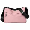Bolso cruzado casual de tela Oxford, unisex, ligero, adecuado para viajar, bolso de hombro, almacenamiento, resistente al agua e ideal para ir al trabajo.