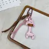 Estilo Coreano Nuevo Tela Rellena de Algodón Gato y Conejo de Dibujos Animados Llavero Delantal de Moda Conejo Broche Colgante Accesorio Versátil para Bolso