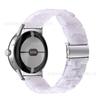 Aplicable a google nuevo reloj pixel google 1/2 correa de resina de tres cuentas correa de reloj acrílica acero inoxidable