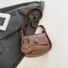 Bolso de Silla de Montar Vintage de Color Contrastante para Mujer 2024 Nuevo Bolso de Hombro de Moda Moderno Costuras Elegantes Bolso Cuadrado Pequeño Bandolera Elegante