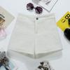 Pantalones de Tweed de Pierna Ancha Versátiles Otoño e Invierno 2024 Nuevos Pantalones Casuales de Moda Cintura Alta Estilo Chanel Ropa de Abrigo Shorts 9150