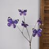 Simulación 3D 5 Cabezas Rama Muerta Flor Mariposa Internet Celebrante Explosiones Ventana Decoración Hogar Arreglo Floral Accesorios Paisaje Flor Artificial Falsa