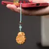 Personagens, Animais e Plantas Esculpidos em Sândalo, Pingentes para Corrente de Celular, Chaveiros de Sândalo Verde e Jacarandá, Decorações para Mochila