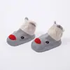 Amazon Explosiones Estilo Coreano Boca Baja Caña Baja Calcetines Trampolín Bebé Niños Calcetines de Piso para Bebé Empalmados de Color Tridimensional Calcetines Tipo Barco