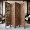 Fabricante de Pantallas de Madera Maciza con Persianas, Pantalla Decorativa de Cortina Divisoria de Rejilla de Madera Maciza Minimalista Moderna de Lujo Ligero para Sala de Estar