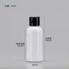 Botellas de Plástico Transparentes con Tapa abatible en stock 30 50 100ml Flexibles para Loción Cosmética Botellas Dispensadoras con Tapa de Mariposa