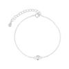 Pulseira de Prata de Lei S925 com Pedra de Nascimento de Dezembro para Mulheres, Pulseira de Contas de Transferência de Pedra Natural de Luxo Leve, Joia Retrô de Alta Qualidade