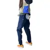 Calças masculinas com logo triangular azul marinho, novas para o início do outono, estilo americano, calças táticas soft shell, impermeáveis, corta-vento, secagem rápida, calças de trabalho