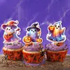 Topo de bolo de decoração de Halloween transfronteiriço, abóbora fantasma decoração de atmosfera de festa de Halloween inserções de bolo de sobremesa