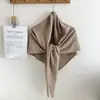 Chal Triangular Oversize 100% Lana Pura, Cálido para Otoño e Invierno, Color Sólido, Bufanda Sencilla y de Alta Gama, Adecuado para Ropa de Negocios