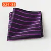 Bolsillo de la Camisa del Traje Bufanda Banquete de Bodas Negocios Poliéster Seda Bufanda Cuadrada Pequeña Pañuelo de Bolsillo Fábrica de Shengzhou Pañuelo Rayado para Hombres