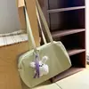 Bolsa quadrada pequena doce estilo coreano da moda, novo modelo 2026, elegante, simples, bolsa de ombro fofa para mulheres, bolsa de mão de cor sólida, bolsa de axila