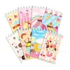 Xq069 Libro de Bobina de Helado Cono Decoración de Helado Diario Flip Vertical Portátil Desprendible Libro de Hojas Sueltas