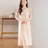 Chaleco de Lana con Cuello Redondo Falda para Mujer de Longitud Media por Encima de la Rodilla Sin Mangas Vestido Suéter Otoño e Invierno Tejido Holgado Adelgazante Chaleco Vestido