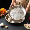 Plato de Vapor de Acero Inoxidable Engrosado Resistente a Altas Temperaturas Moldeado de una Pieza Fácil de Limpiar Rejilla de Vapor Multifuncional Vaporera Dedicada para Wok