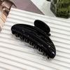Moderna Horquilla para el Cabello para Mujer Nueva para Viajar Parte Trasera de la Cabeza Color Puro Geométrica Placa Ligera Versátil Estilo Simple Pinza de Tiburón en la Parte Trasera de la Cabeza
