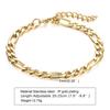 Aço inoxidável três a um NK cadeia de titânio pulseira de aço ouro 5mm / 7mm cor de aço homens e mulheres jóias atacado BR-1076