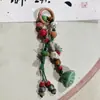Llavero de Cerámica de Jingdezhen con Forma de Calabaza Estilo Étnico Colgante para Bolso de Tela Puesto del Mercado Nocturno Literario Joyería Pequeña al por Mayor en Stock