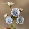7 cabeças Austin casamento flor de seda arranjo de flores salão de casamento buquê macio sala de estar casa display rosa flor artificial
