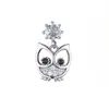 Brincos de Prata Esterlina S925, Brincos de Coruja Modernos e Elegantes com Diamantes, Joias Coreanas para Mulheres, Joias Exageradas, Brincos Versáteis