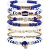 Pulsera de Arcilla Blanda Popular en Amazon Transfronterizo Set Pulsera Elástica de Amistad Venta Directa de Fábrica Venta al por Mayor Según Dibujos