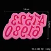 Molde para hornear DIY 0-9, molde digital de silicona para pastel, herramienta para voltear azúcar, molde decorativo de silicona para pastel de cumpleaños