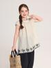 Pudding Haru Ropa Infantil Verano Camiseta Pequeña Rayada para Niña 2025 Nuevo Verano Infantil Combinable Top Cómodo de Algodón
